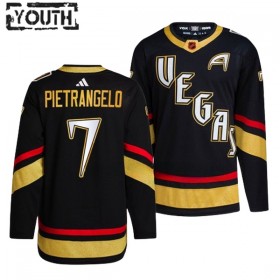Vegas Golden Knights Hockeydrakt Alex Pietrangelo 7 2022-23 Svart Reverse Retro 2.0 Adidas Authentic - Barn